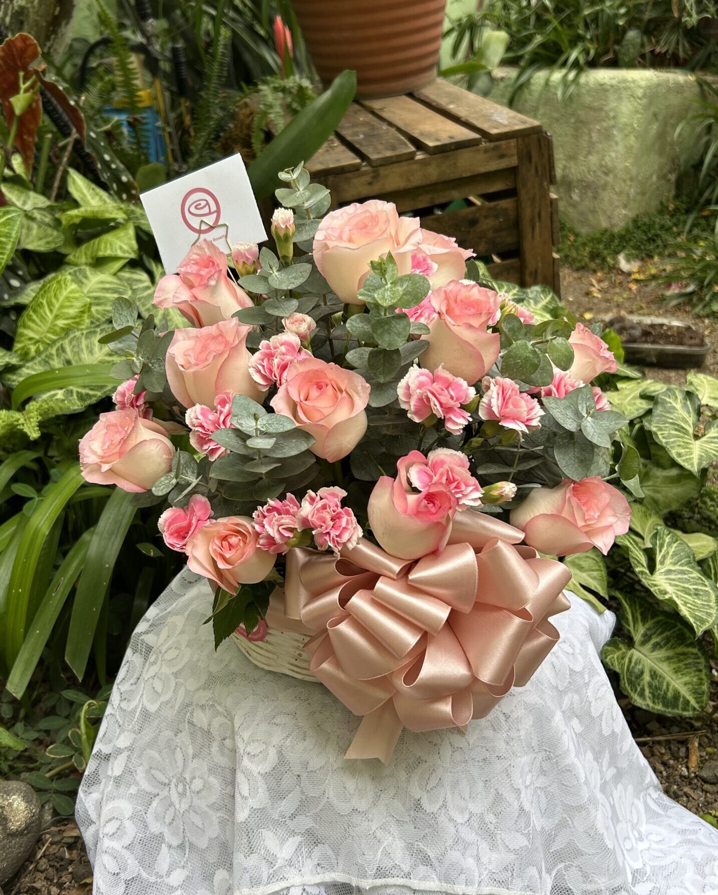 Canasta Encanto Rosa