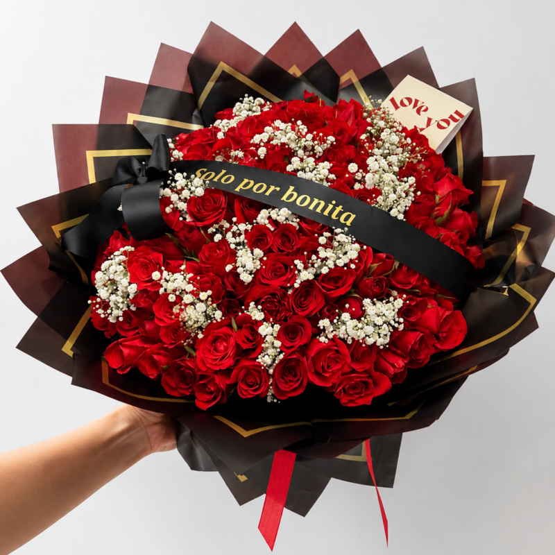 Ramo Imperio Rosetta de 150 rosas