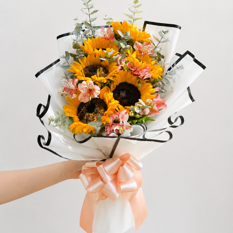 Ramo de 6 Girasoles-Floristeria Rosetta