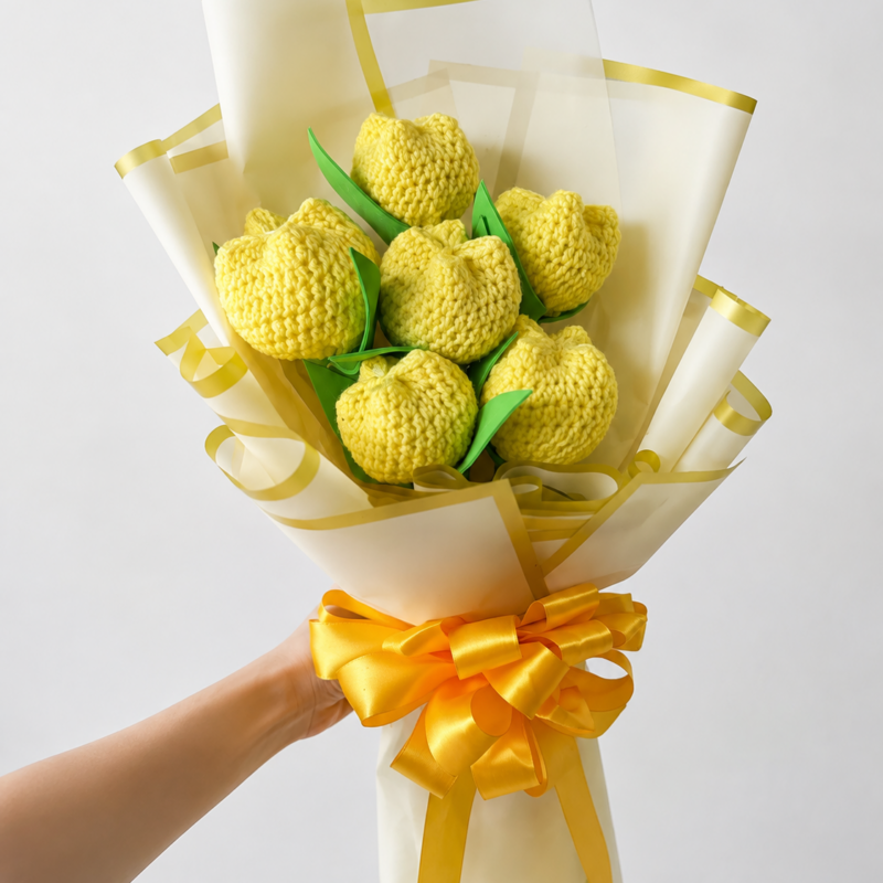 Tulipan de crochet